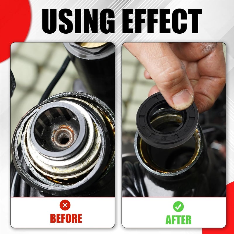 URLWALL 2Pcs Motorcycle Rear Wheel Hub Oil Seal Cap Cover for Sur Ron Light Bee X and S Segway X160 X260 Electric Dirt Bike Surron Accessories (Rear Hub Oil Seal) - Image 3